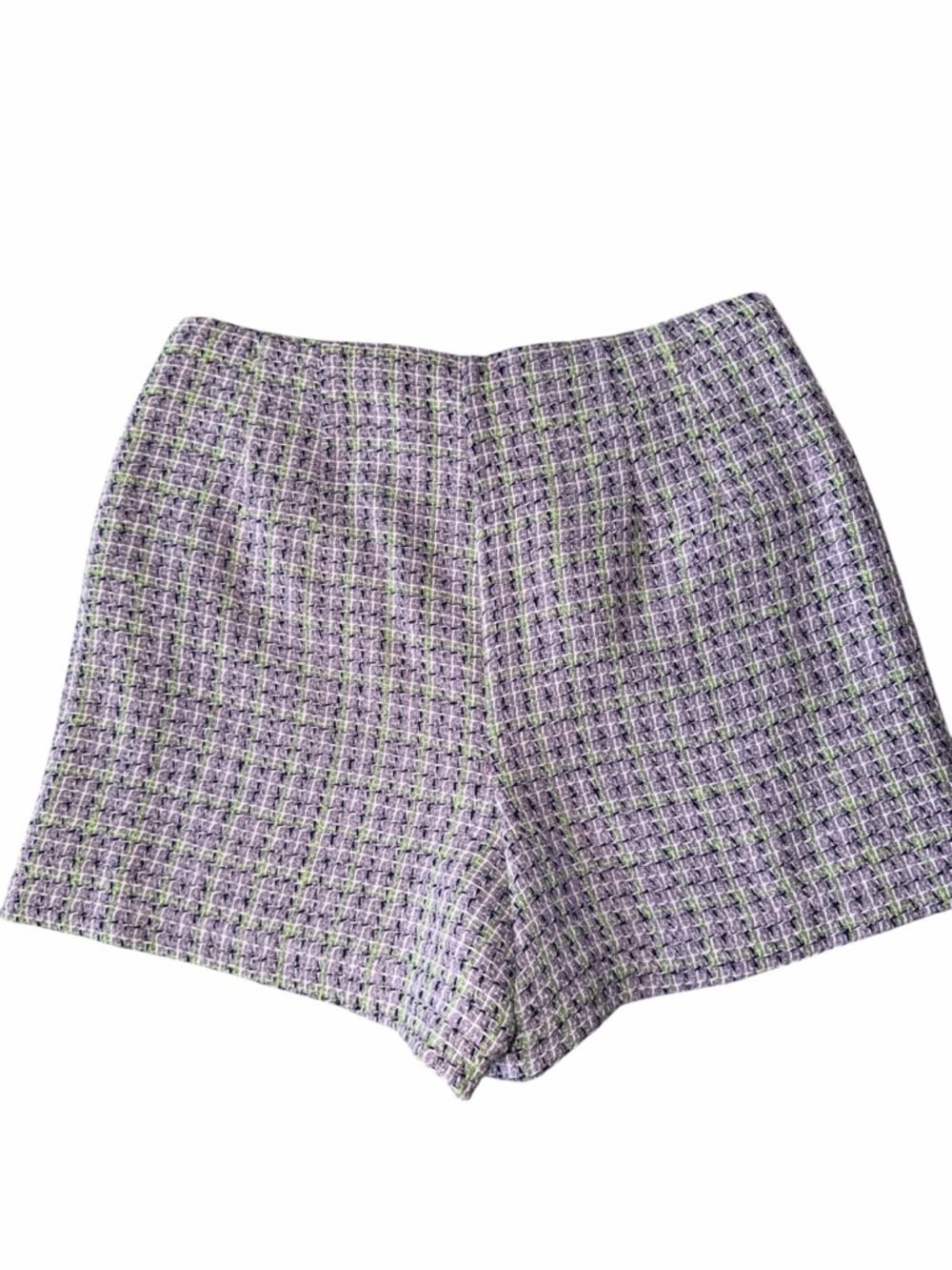 LOFT Purple Tweed Shorts Size 6 NEW NWT High Waisted Size 6 NWT - Picture 8 of 11